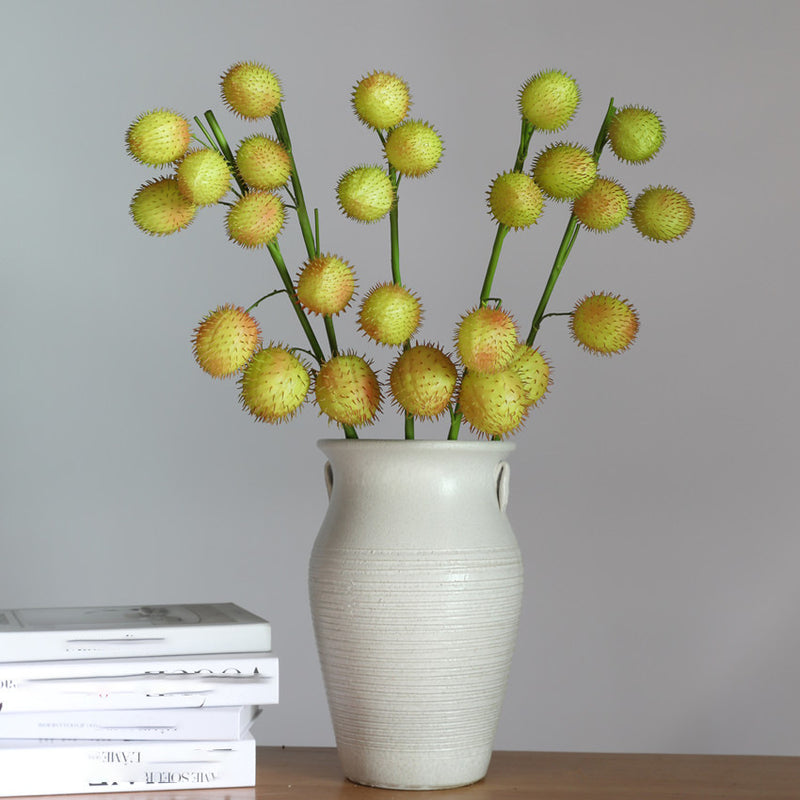 Tiges de fruits de club en vrac de 29 pouces Fleurs artificielles de Sclepias Fruticosa en gros 