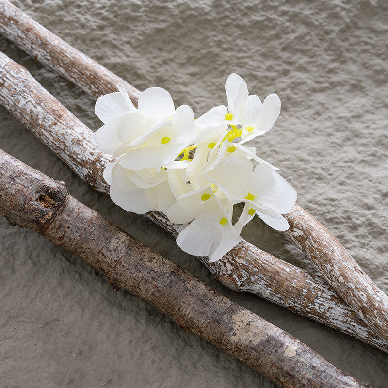 Lot de 5 grappes de têtes d'hortensia en vrac pour panneaux muraux artisanaux, boutonnière, vente en gros 