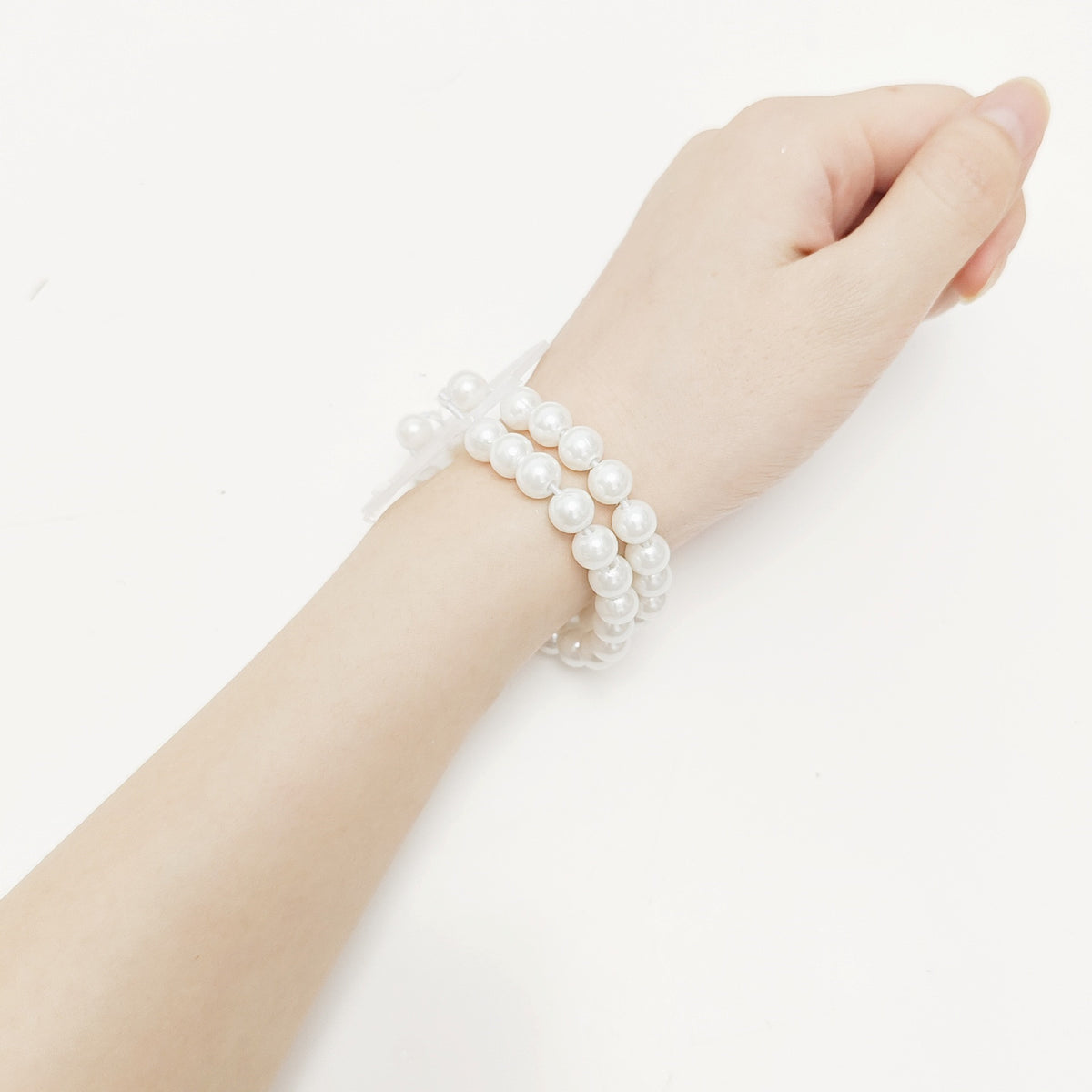 Clearance Bulk Elastic Pearl Wrist Bracelets Bands Corsage Accessories ...