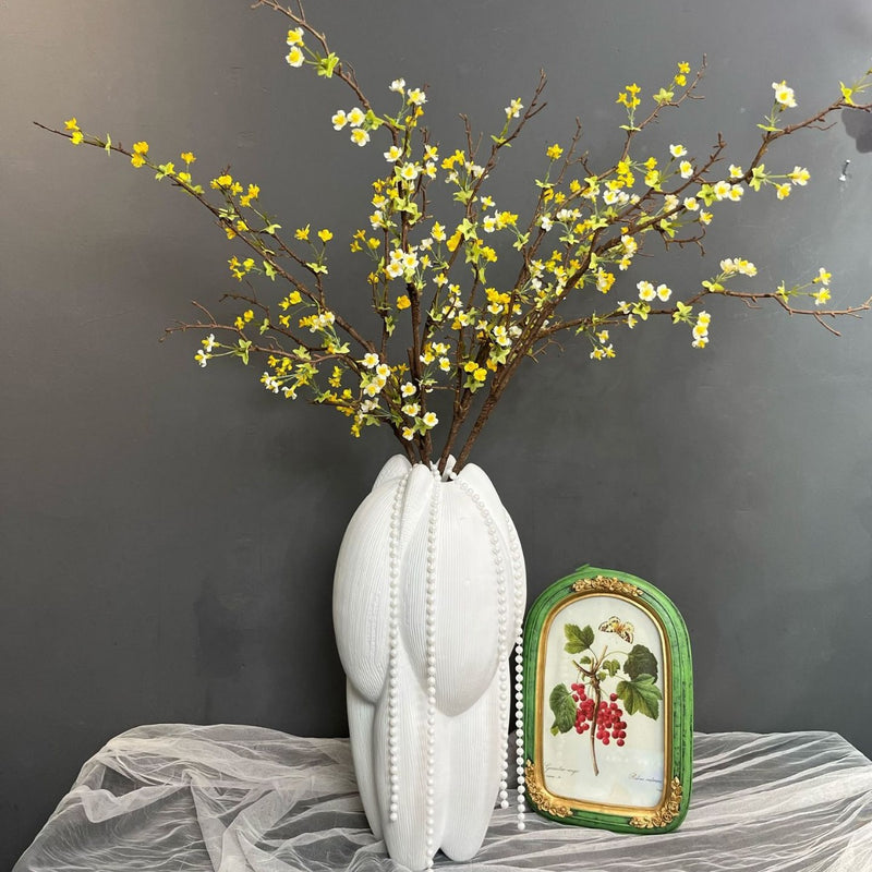 Branche de fleurs artificielles en vrac de 35,4 pouces de hauteur Tiges de fleurs élégantes en gros 