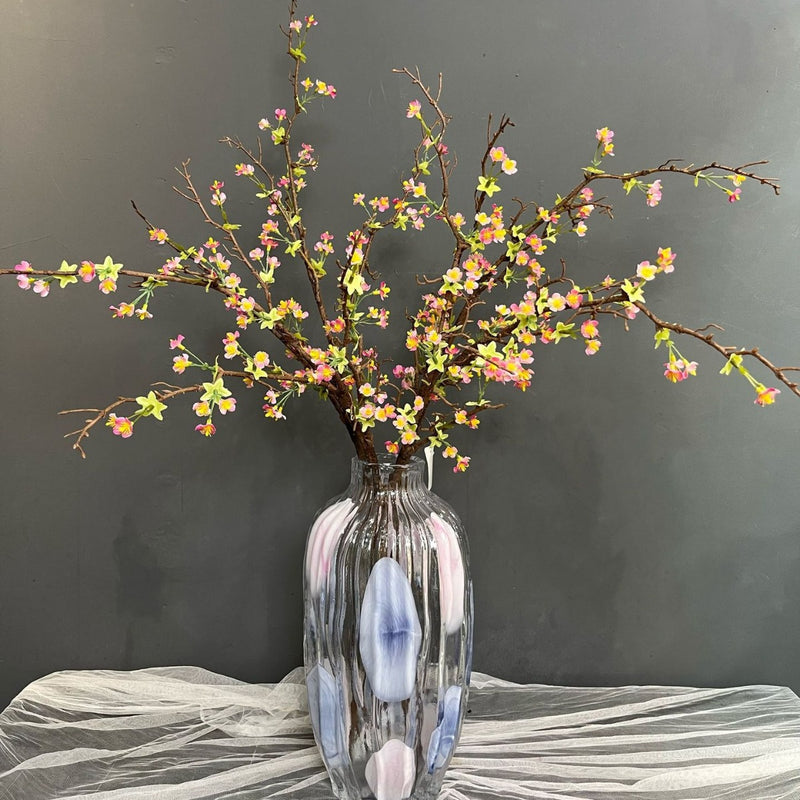 Branche de fleurs artificielles en vrac de 35,4 pouces de hauteur Tiges de fleurs élégantes en gros 