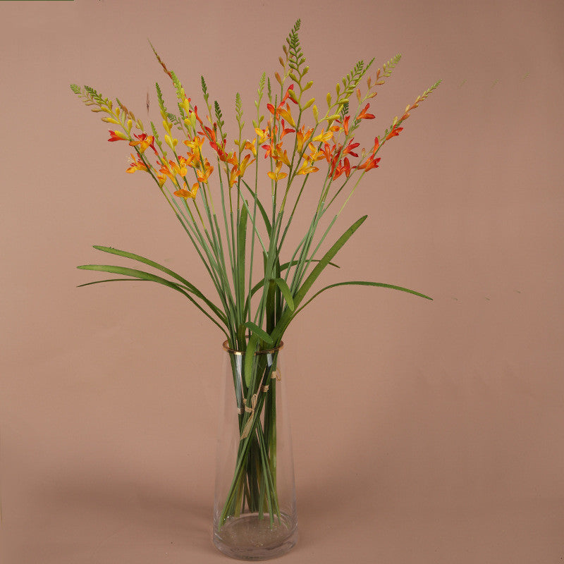 Tiges de crocosmia artificielles en vrac de 29,5 pouces, fleurs en soie de crocosmia en gros