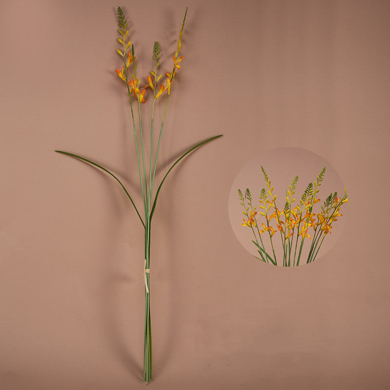 Tiges de crocosmia artificielles en vrac de 29,5 pouces, fleurs en soie de crocosmia en gros