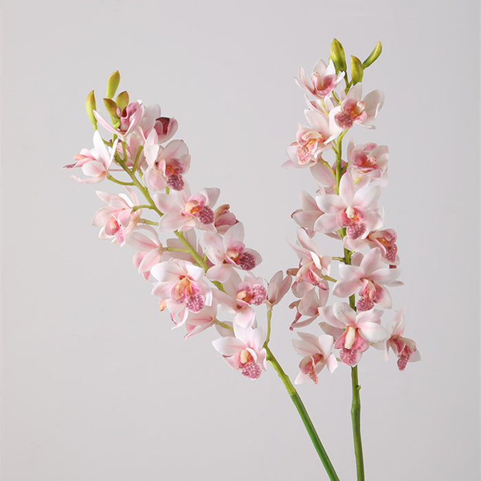 Bulk 30 inches Tall Cymbidium Stems Artificial Spring Flowers Wholesale