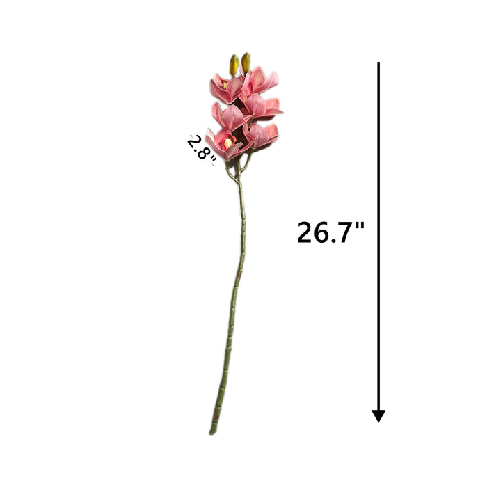 Bulk Cymbidium Orchid Stems Real Touch Spring Artificial Floral Arrangements Wholesale