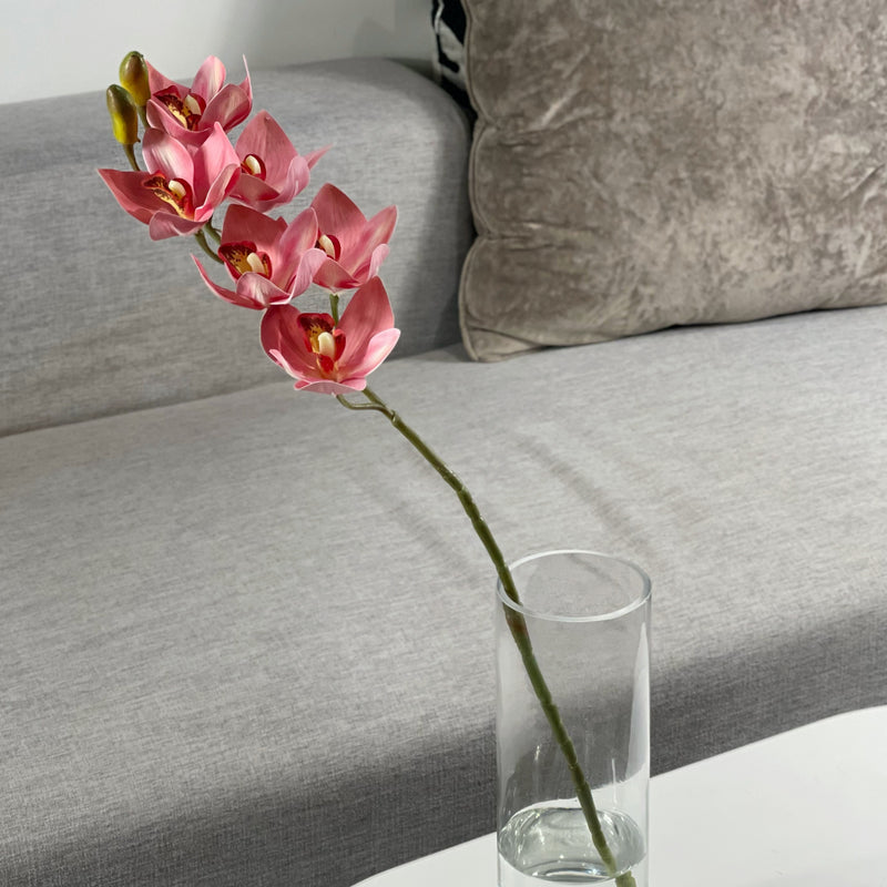 Tiges d'orchidées cymbidium en vrac Real Touch Arrangements floraux artificiels de printemps en gros