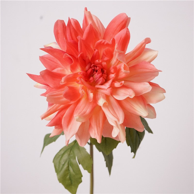 Premium 23.6" Real Touch Dahlia Stem - Lifelike Silk Floral Arrangements for Weddings & Home Decor