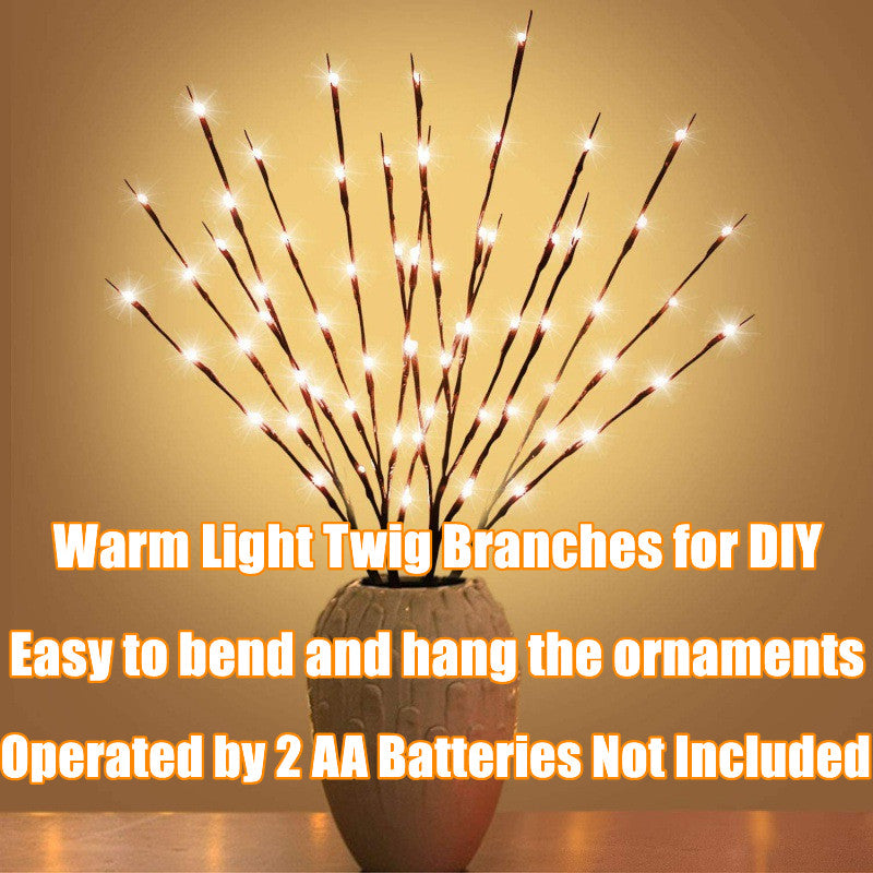 Branches de pin Norfolk en vrac de 18 pouces de hauteur avec lumières LED Branches de Noël artificielles en gros