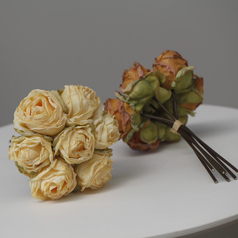 Bulk Burnt Fall Floral Arrangement Dusty Rose Spray Bouquets Fall Decor Wholesale