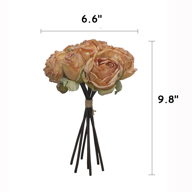 Bulk Burnt Fall Floral Arrangement Dusty Rose Spray Bouquets Fall Decor Wholesale