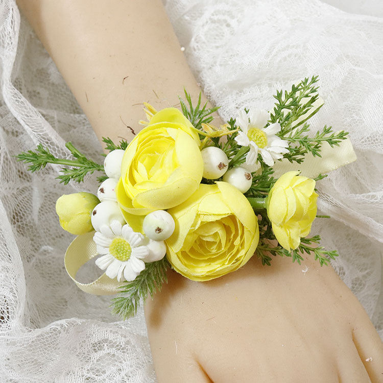 Bulk Yellow Corsage and Boutonniere Rustic Vintage Weddings Proms Wholesale