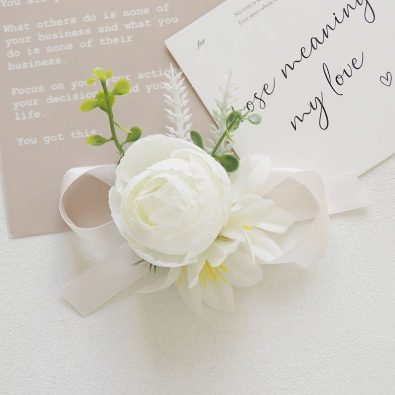 Bulk White Corsage and Boutonniere Rustic Vintage Weddings Proms Wholesale