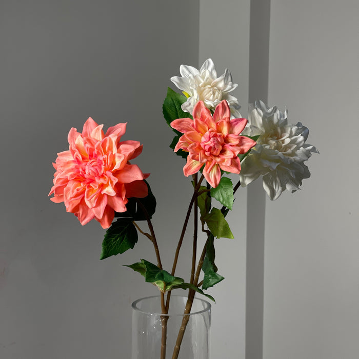 Bulk Exclusive 23.6" Real Touch Dahlia Stems with 2 Flower Heads Wholesale