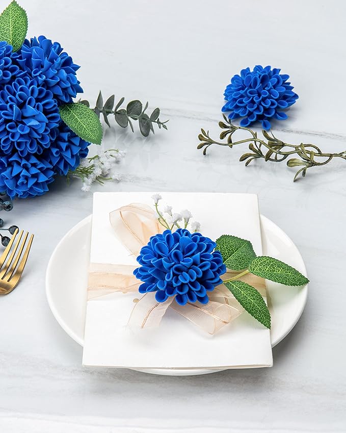 Bulk Artificial Dahlia Flowers Box 1970s Theme Wedding Floral with Stem for Wedding Centerpieces Arrangements Wholesale