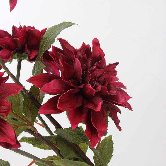 Bulk 21 inches Tall Dahlia Real Touch Flower Stem Spray Wholesale