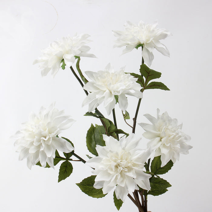 Bulk 21 inches Tall Dahlia Real Touch Flower Stem Spray Wholesale