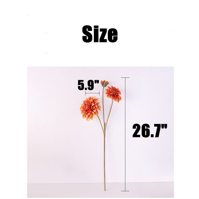 Bulk 26.7 inches Tall Retro Dahlia Spray Branch Faux Silk Flowers Wholesale