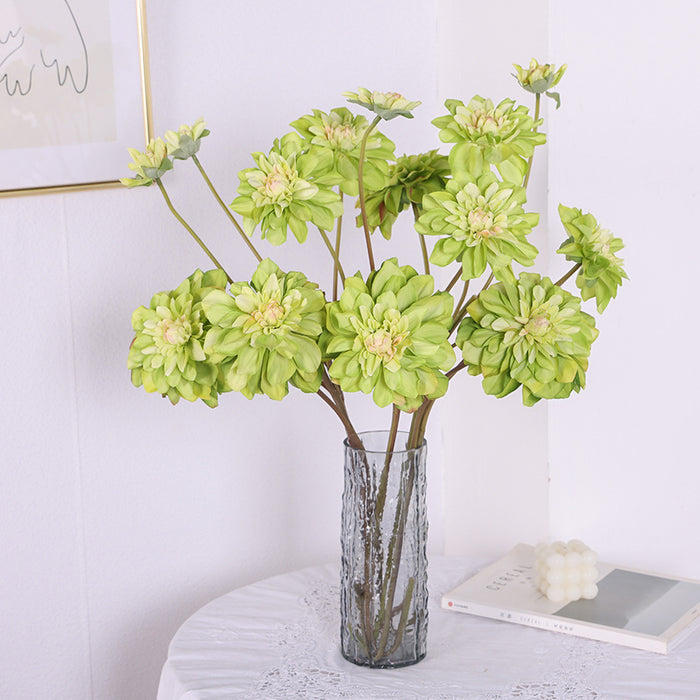 Bulk 26.7 inches Tall Retro Dahlia Spray Branch Faux Silk Flowers Wholesale