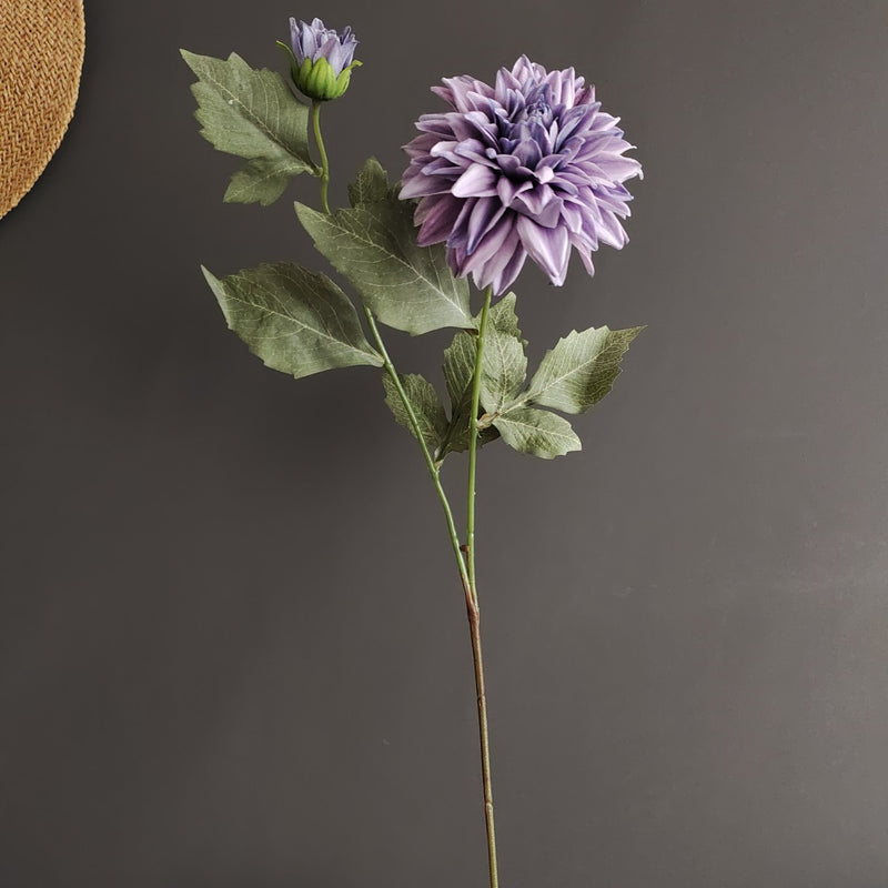 Bulk 29" Vintage Floral Dahlia Stem Spray Real Touch Floral Wholesale