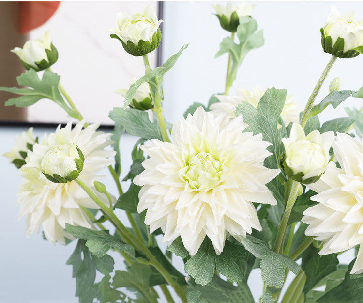 Bulk 24 inches Tall Dahlia Real Touch Stem Spray Artificial Dahlia Flowers Wholesale