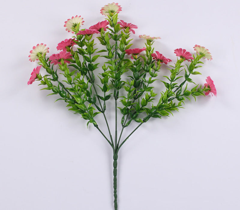 Fleurs de marguerites artificielles en vrac Arbustes résistants aux UV Plantes pour l'extérieur Vente en gros