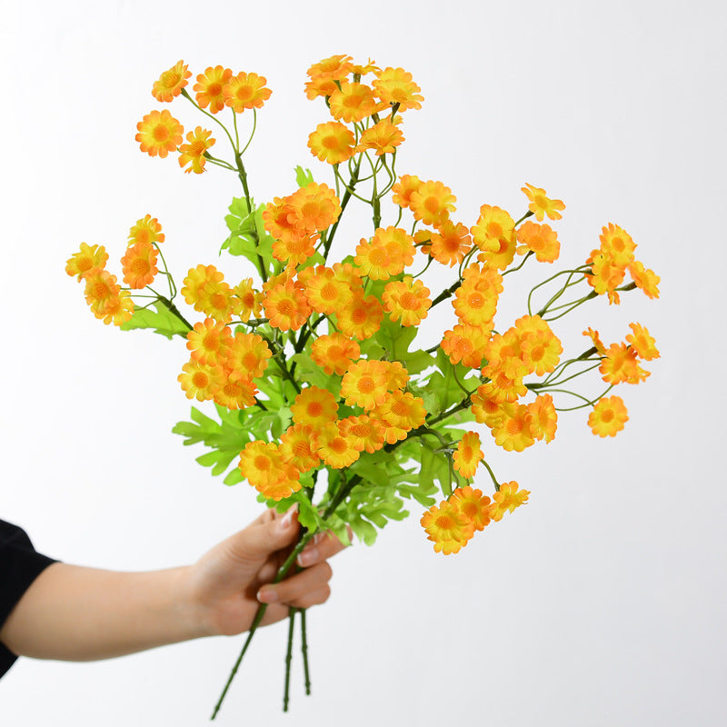 Branches de marguerites artificielles de 21 pouces de hauteur en liquidation Fleurs en soie de camomille artificielle