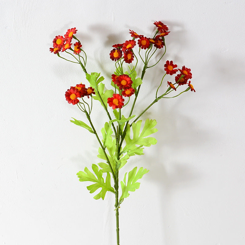 Branches de marguerites artificielles de 21 pouces de hauteur en liquidation Fleurs en soie de camomille artificielle