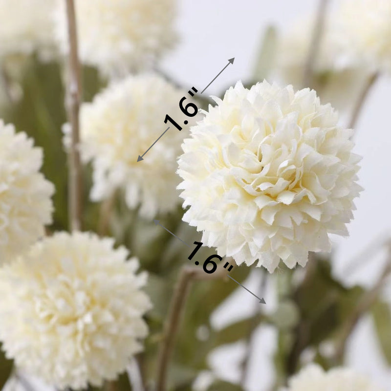 Bulk 8 Colors Artificial Pompon Mums Premium Silk Chrysanthemums for DIY Bouquets Wholesale