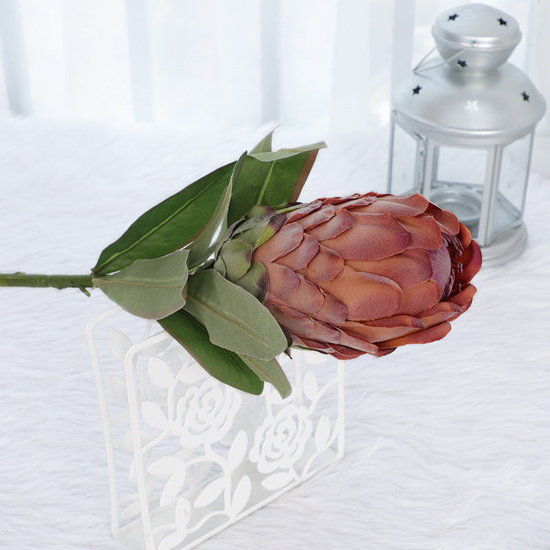 Bulk 10pcs Protea Stems Bouquet Real Touch Flowers Artificial Floral Arrangement Wholesale