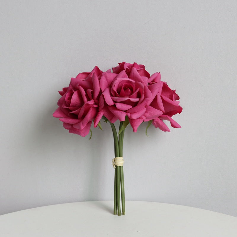 Bulk 10" Rose Bouquet Real Touch Artificial Flowers Arrangements Table Decorations Wholesale