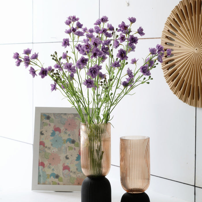 Bulk 32" Delphinium Stems Spray Silk Flowers Centerpieces for Indoor Wedding Home Office Decoration Wholesale