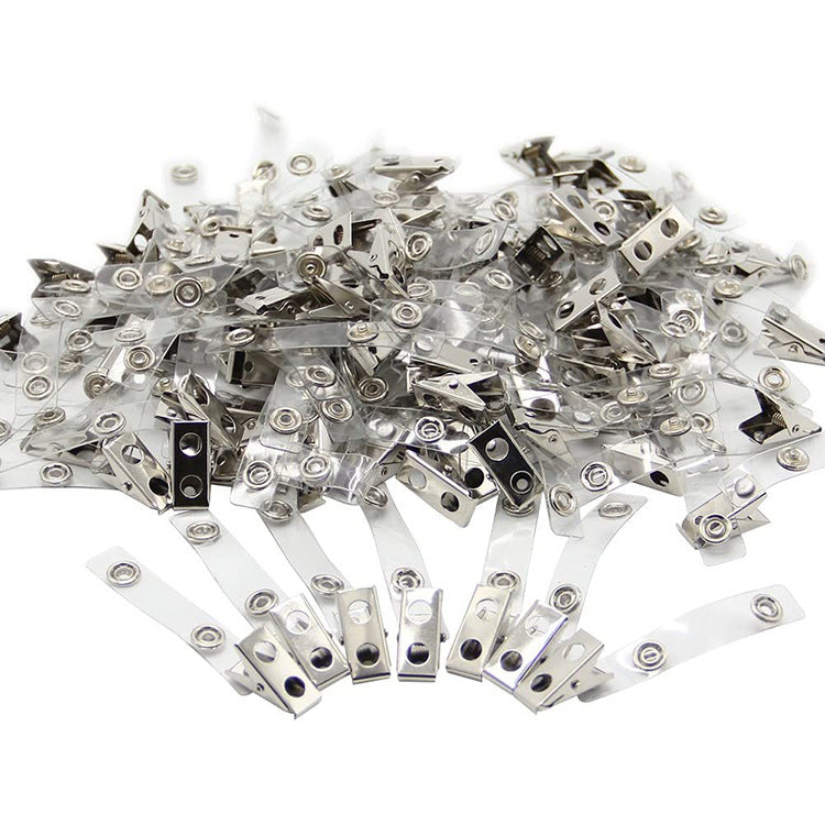 Bulk 100Pcs Destiny Metal Badge Clips Flag Flowers Christmas Crafts Holder Wholesale