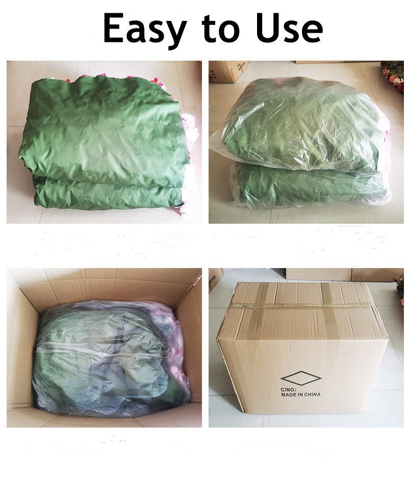 Mur de fleurs 3D en vrac Rose bleue avec tapis mural de fleurs artificielles Babys Breath Toile de fond attachée au tissu en gros