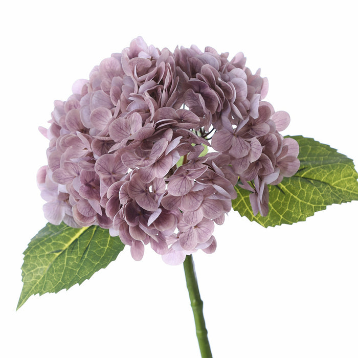 Flores artificiales al por mayor de 19" con tallo de hortensia a granel 