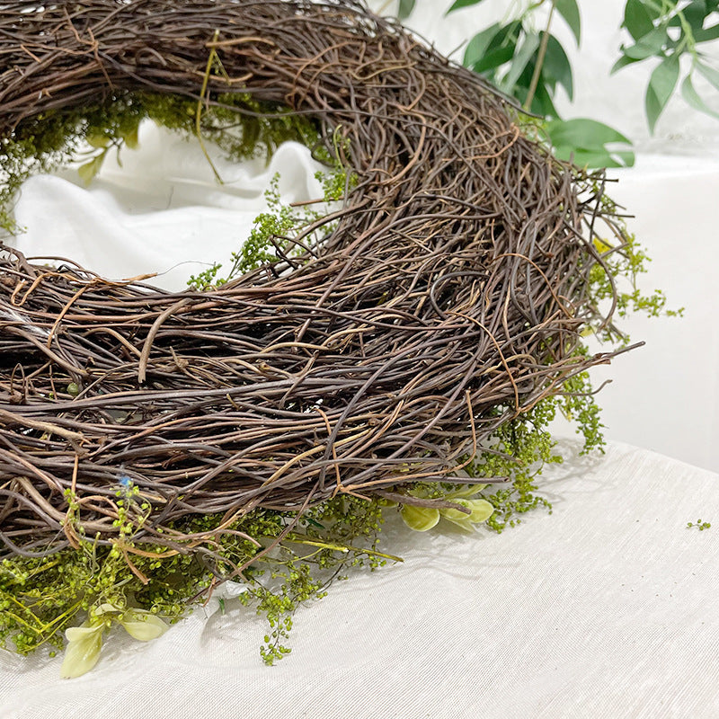 Bulk 14" Easter Egg Wreath Rattan Wreath Handmade Spring Wreath Wholesale
