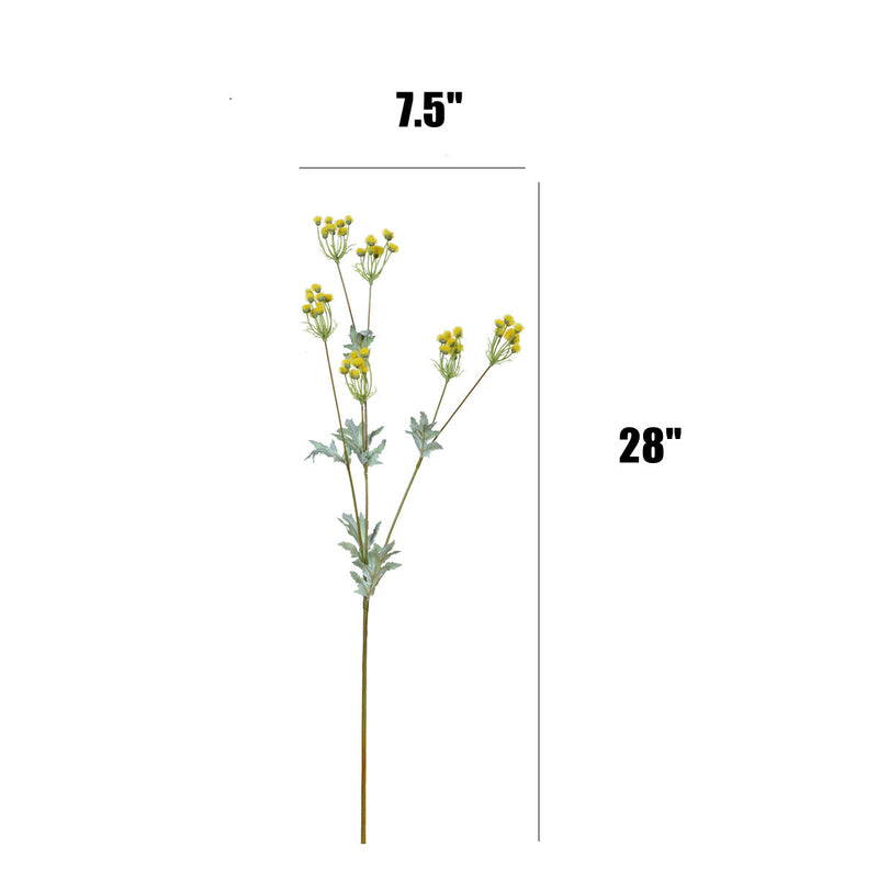 Branches de gerbe d'Emilia Sonchifolia en vrac de 28 pouces, fausses fleurs violettes en gros 