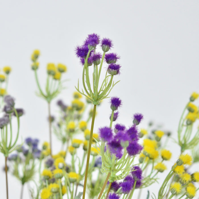 Bulk 28" Emilia Sonchifolia Spray Branches Faux Purple Flowers Wholesale