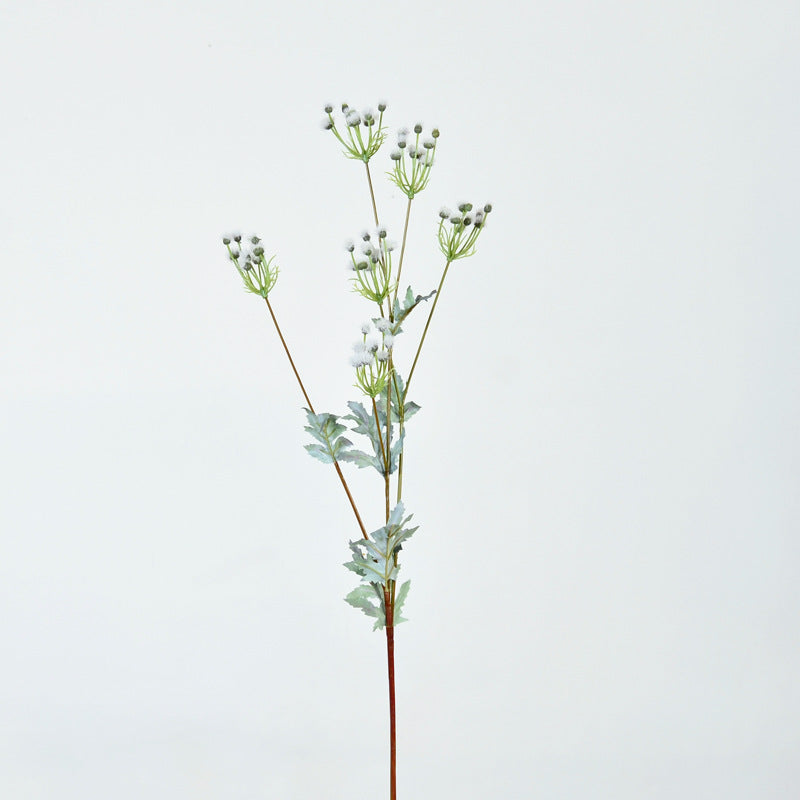 Branches de gerbe d'Emilia Sonchifolia en vrac de 28 pouces, fausses fleurs violettes en gros 