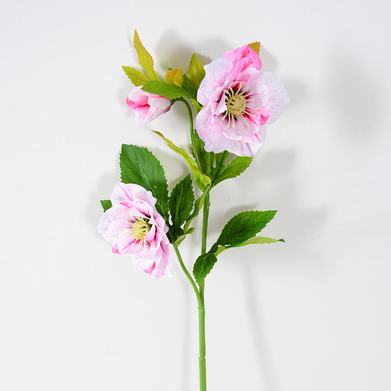 Bulk 20 inches Tall Eranthis Stems Artificial Eranthis Silk Flowers Wholesale