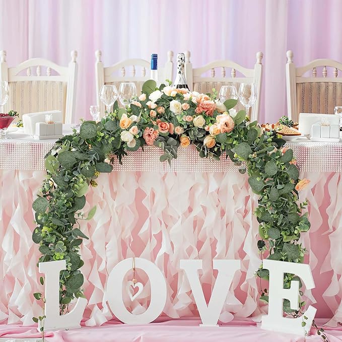 Bulk 79" Eucalyptus Hanging Garland Leaf Vine for Crafts Wholesale