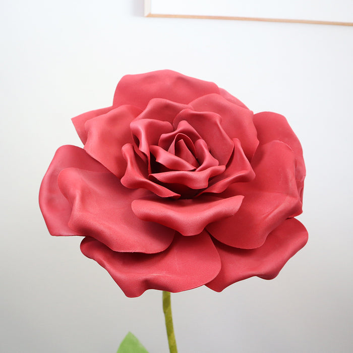 Bulk Extra Large Giant Artificial Rose Flower Heads for Wedding Party Photography Mall Shop Wholesale