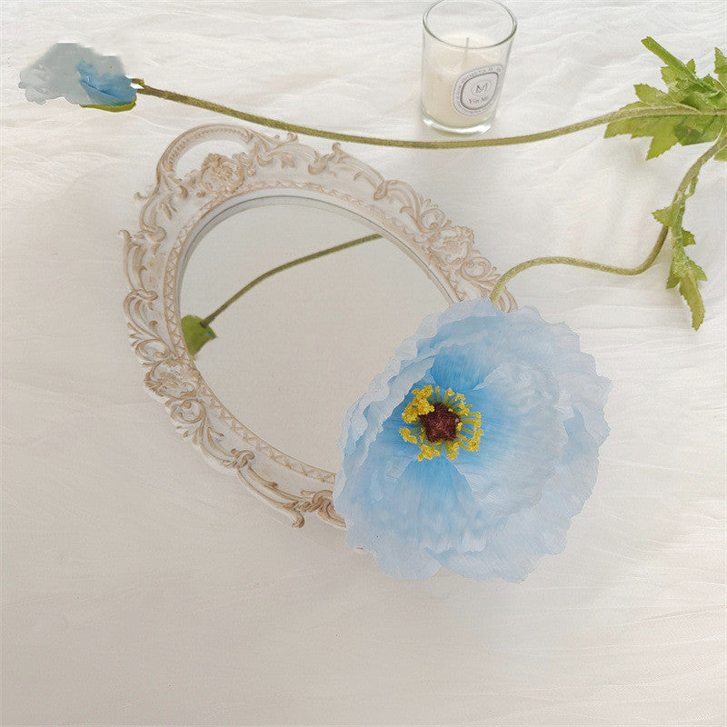 Bulk Extra Large 41" Poppy Long Stems Artificial Silk Flowers for Tall Vases Wholesale