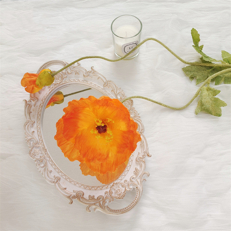 Bulk Extra Large 41" Poppy Long Stems Artificial Silk Flowers for Tall Vases Wholesale