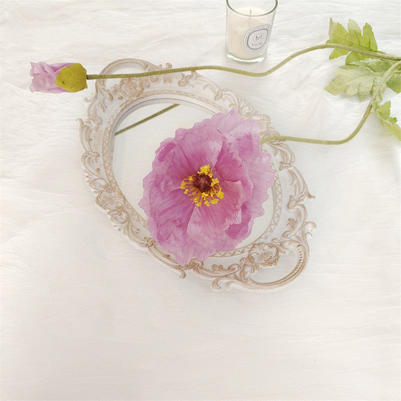 Bulk Extra Large 41" Poppy Long Stems Artificial Silk Flowers for Tall Vases Wholesale