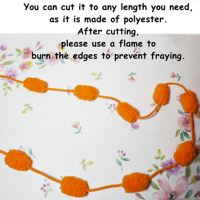 Bulk Exclusive 43 Yard Extra Long Marigold Garland Long Strands for DIY Wedding Party Fall Mantle Decoration