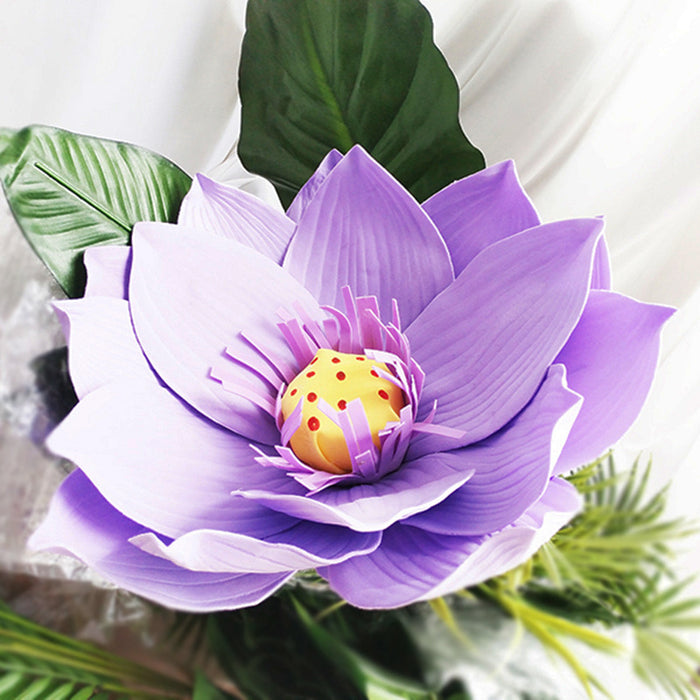 Bulk Extra Size Lotus Foam Flower Heads Photo Mall Prop Wholesale