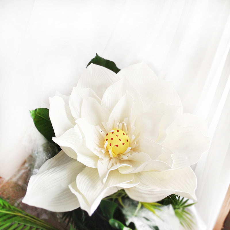 Bulk Extra Size Lotus Foam Flower Heads Giant Flowers Photo Mall Prop Wholesale