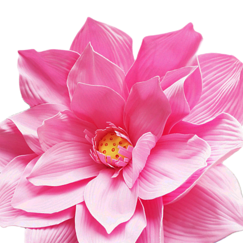 Bulk Extra Size Lotus Foam Flower Heads Giant Flowers Photo Mall Prop Wholesale