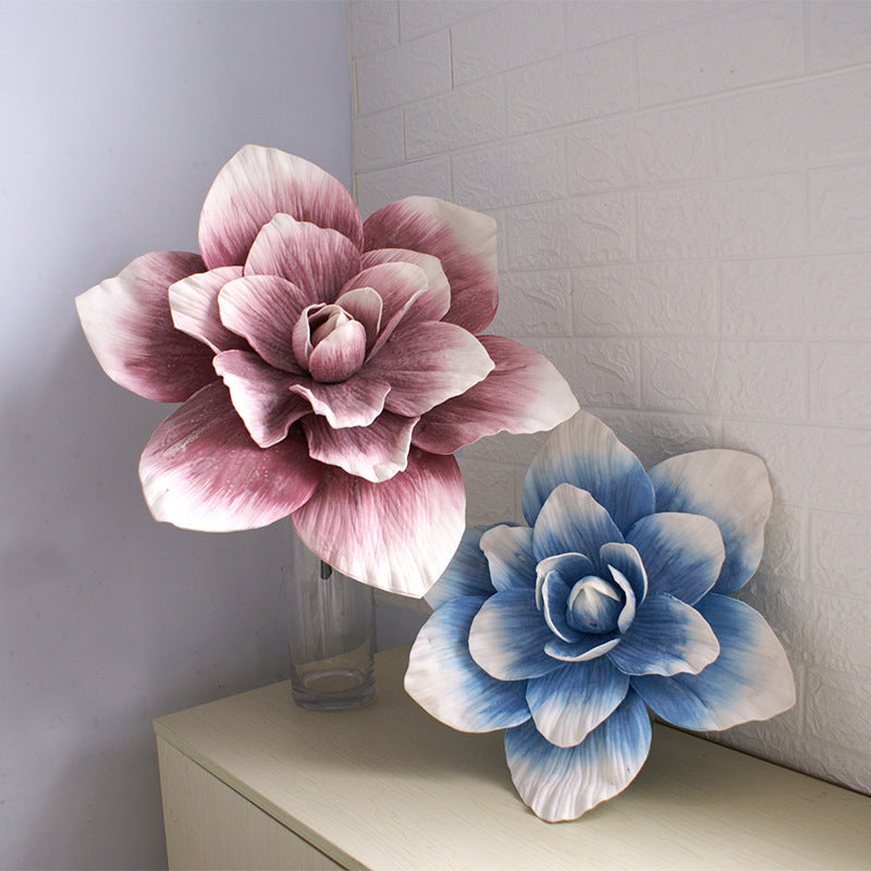 Bulk Extra Size Magnolia Foam Flower Head Photo Mall Prop