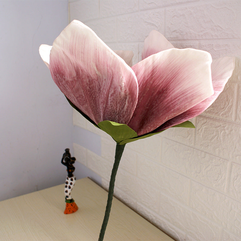 Bulk Extra Size Magnolia Foam Flower Head Photo Mall Prop